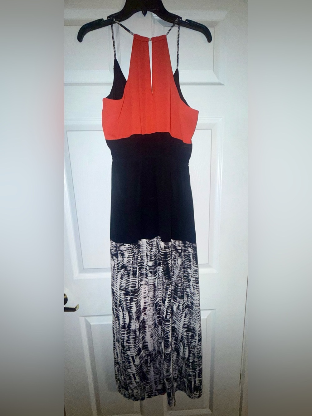 Maurices Black Red White Maxi Dress Medium | Boho Long Dress | Women’s - Picture 7 of 8